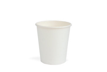Weißer Kaffeebecher, PLA beschichtet 210ml/7oz.