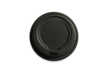 Deckel (CPLA) schwarz für baumfreien Naturbecher 7oz/ 210ml