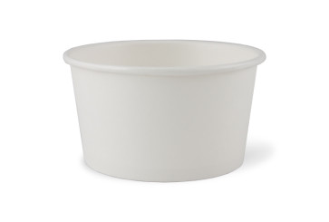 Weiße Suppenschale/Eisbecher, PLA-Beschichtung 12 oz (360ml)