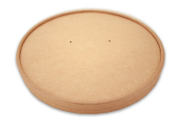 Deckel für Kraft Salatschale 18,4 cm aus Kraftpapier