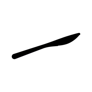 Wiederverwendbares Messer | schwarz | 50 Stück