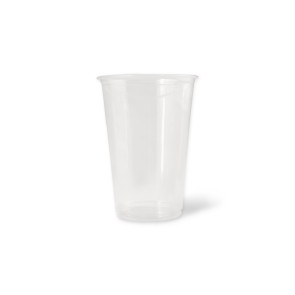 Transparenter Becher (Bier/Limo) unbedruckt PLA (Bioplastik), 250ml