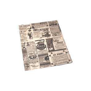 Burger-Papier,  fettabweisendes Kraftpapier, TIMES 28x34 cm