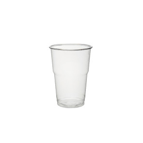 Transparenter Becher (Bier/Frisch) unbedruckt, RPET (250ml)