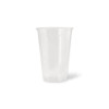 Transparenter Becher (Bier/Limo) unbedruckt PLA (Bioplastik), 250ml